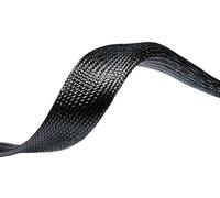 HellermannTyton 170-00120 HEGPX12-PET-BK Gaine tressée noir polyester 6 à 19 mm 100 m