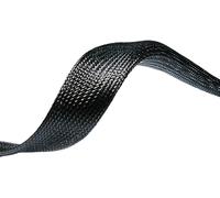 HellermannTyton 170-80531 HEGPL30-PET-BK Gaine tressée noir polyester 18 à 55 mm 50 m