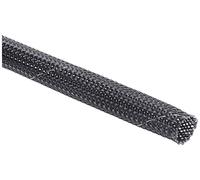 HellermannTyton 170-81101 HEGPETFRX06-PET-BK Gaine tressée noir polyester 3 à 10 mm Marchandise vendue au mètre