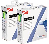 HellermannTyton 300-30487 Gaine thermorétractable sans colle vert, jaune 4.80 mm 2.40 mm Taux de re