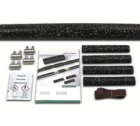 HellermannTyton 380-04014 LVK-C-5x1,5-16 PO-X BK Kit de raccordement thermorétractable avec raccord à vis