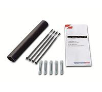 HellermannTyton 380-04019 380-04004 LVRK-24/6-200-POX-BK Ensemble de raccordement thermorétractable avec raccords à vis