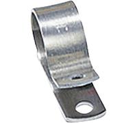 HellermannTyton ALU4-ALU-NA-C1 Bride de montage vissable 211-10040 Plage de Ø du faisceau 6.40 mm (max) argent