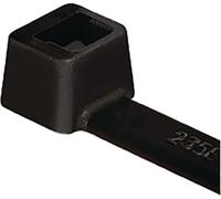 HellermannTyton Collier de serrage noir 460 mm x 7.6 mm, 111-12610 (T120M PA66 BK 100)
