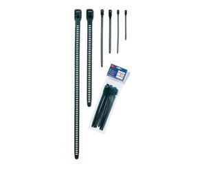 HellermannTyton - Colliers de Serrage sans Denture en TPU Souple 260x11,0 Noir