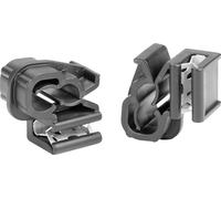 HellermannTyton EC1-3SPDHC6-7 Clip de fixation enfichable 151-04387 Plage de Ø du faisceau 5.8 à 6.8 mm noir