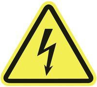 HellermannTyton Etiquette davertissement Attnetion à la tension électrique Plastique 100 pc(s)