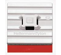 HellermannTyton FMB4APT-I-PA66HS-WH Socle de fixation autocollant 151-01528 Socle flexible 4fa