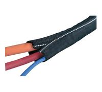 Gaine tressée HellermannTyton Twist-In-FR 05 170-01100 noir, blanc polyester 4 à 5 mm Marchandise ve