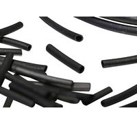 HellermannTyton H40BKX100M-CR-BK Manchon isolant noir 4 mm Caoutchouc-Chloroprène Contenu: 100 m