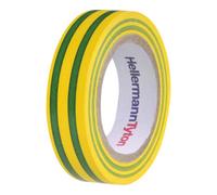 hellermanntyton HellermannTyton Ruban isolant PVC vert-jaune Flex 15GNYE15x10m Quantité:1