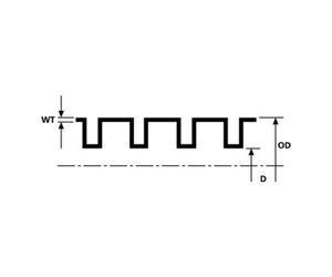 hellermanntyton HellermannTyton Tube ondulé gris IWS37-PE-GY (25) Quantité:25