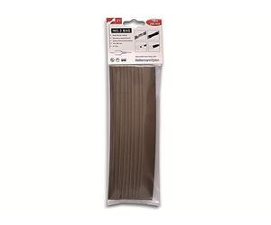 HellermannTyton HIS-3-BAG-12/4 br 308-31214 Lot de 10 gaines thermorétractables Marron 12 mm Taux de rétraction : 3:1