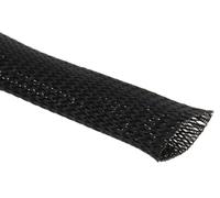 HellermannTyton HLB35 BK 170-80350 HLB35-PET-BK Tuyau tressé en Polyester Noir 18 à 18 mm 10 m