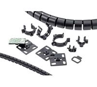 HellermannTyton HWBASE-PA66HIRHS-BK Embase de fixation vissable 161-64015 résistant aux chocs, stabilisé à la chaleur