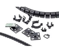 HellermannTyton HWBASEA-PA66HIRHS-BK Embase adhésive autocollant 161-64013 Ø du faisceau (serré)=13 mm résistant aux chocs
