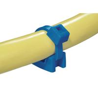 HellermannTyton KR6G5-E/TFE-BU Embase de fixation vissable, à riveter 151-00653 Plage de Ø du faisceau 6.40 mm (max)