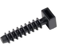 HellermannTyton LOK01B-PA6HIR-BK (100) Embase de fixation vissable 151-80500 noir 100 pc(s)