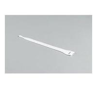HellermannTyton - Lot de 10 Colliers textiles ré-ouvrables auto-agrippant Blanc 200x12.5mm G