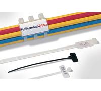 Lot de 10 étiquettes d'identification 100x2,3mm avec colliers un stylo indélébile inclus+-HellermannTyton