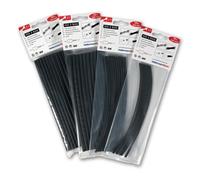 HellermannTyton Gaines thermo-rétractables his-3-bag-12/4 noires 200 mm Lot de 10