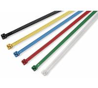HellermannTyton - Lot de 25 colliers vert de serrage ré-ouvrables 195x4,7mm PA66