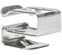 HellermannTyton MSC2LP-SS304-ML Clip de câble enfichable 151-01699 Plage de Ø du faisceau 4.1 à 7.0 mm acier