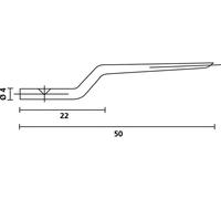 HellermannTyton NA1K/3 PRONG-ML Mandrins de rechange Contenu: 1 pc(s)