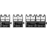 HellermannTyton QGDHC5.2-8.0M-PA66W-BK Embase de fixation serre-câble 151-04088 Plage de Ø du faisceau 5.20 à 8 mm stabilisé aux