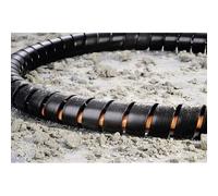 HellermannTyton SPF20-PP-BK Tuyau spiralé Noir 1 m (100 cm), Gaine + protection pour câbles, Noir
