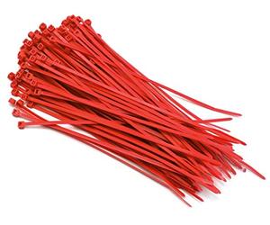 HellermannTyton T50R2M4UL 8" Red Plenum UL Rated Cable Ties - 1000PK