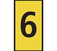 HellermannTyton WIC0-6-PA66-YE Clip de marquage Impression 6 561-00664