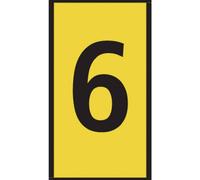 HellermannTyton WIC0-6-PA66-YE Clip de marquage Impression 6 561-00664