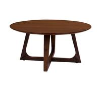 Hellerup Coffee Table - Table basse, placage noyer ø75x36 cm
