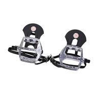 Hellery 1 Paire de Pédales de Vélo D'appartement, Pédales de Vélo, Remplacement avec Clips et Sangles pour Vélos D'extérieur, équipement de Fitness