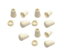 Hellery 10 Pièces Bouchons D'extrémité de Cloche Attaches Pinces à Bascule Légères Bouchons D'extrémité de Cordon pour Sac à Dos Bricolage Artisanat d'art Sac, Beige