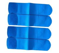 Hellery 4 X Protège-Tibias avec Bande Fixe, Protection de La Cheville, Ensemble de Soutien du Tibia et de La Cheville, Sangle Fixe pour La Course à Pied, Le T, Bleu