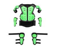 Hellery 5 Pièces Armure Protection Enfant Absorbant Les Chocs Kit Protection Enfant Coque Ensemble Guards Roller pour 7-12 Ans, Vélo , Vert