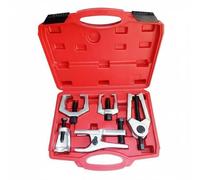 Hellery 5 Pièces Extracteur Rotule Outil Dépose Rotule Séparateur Rotule Arrache Rotule Construction en Acier Alliage avec Mallette pour un Démontage Propre, Rouge
