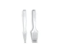 Hellery Alêne de Couture Cuir Outil à Perforer Pricking Iron Poinçon à Main Set en Chanfreiné pour Alignement Couture Main Entrée et Sortie Nettes Contrôle, 3mm 2+6 Dents