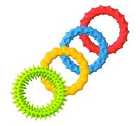 Hellery Anneau Fidget, Jouet Sensoriel, Jouet Apaisant, Cadeau Du Nouvel An avec Des Pointes Texturées, Nouveaux Anneaux En Silicone, Flexibles pour