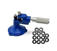Hellery Appareil de Réglage de Bijoux Élargisseur d'Anneaux Outil de Redressage Mandrin à Disques Base Ronde à Fixer Rotation à 360 Degrés Ajustements, Bleu