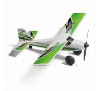 Hellery Avion d'Entraînement Télécommandé Avion RC Avion Fixe Propulseur Brushless Mousse Train d'Atterrissage à Roues Prêt à Décoller Adapté aux Vols, Vert