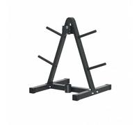Hellery Barbell Storage Rack Support Rangement Barres Rack Disques Organisateur Poids Construction Acier Résistante Réduite Adapté à Salle de Sport à Domicile Garage Entraînement