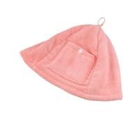 Hellery Bonnet de Sauna, Bonnet de pour Femmes et Hommes, pour Protéger La Tête, Bonnet de Bain Simple, Bonnet Russe pour La et Le, Rose