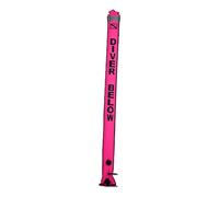 Hellery Bouée de Plongée Parachute de Signalisation Tube de Sécurité Marqueur Gonflable en Nylon avec Valve de Surpression Adaptée pour La Formation et L'Inst, Rose