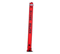 Hellery Bouée de Plongée Parachute de Signalisation Tube de Sécurité Marqueur Gonflable en Nylon avec Valve de Surpression Adaptée pour La Formation et L'Inst, Orange