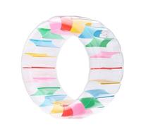 Hellery Bouée Gonflable Rouleau Eau Récréatif Tube Aquatique Dynamique Structure PVC Écologique Facile à Favorise Interaction Convient pour Amusement Bassin Activités Parent-Enfant, 100 60 65cm