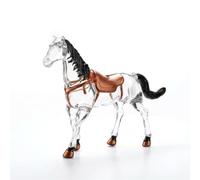Hellery Bouteille à Spiritueux Transparente Carafe Décanteur Flacon Récipient Original en Verre Borosilicate Résistant avec Détails Reliefs Convient pour Bar, 750 ML, Cheval Akhal-Teke