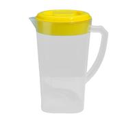 Hellery Carafe à Eau Pichet Cruche Bouilloire et Verseuse En PP Robuste avec Couvercle et Poignée Ergonomique pour La Maison Le Bureau et Les Fêtes, Jaune